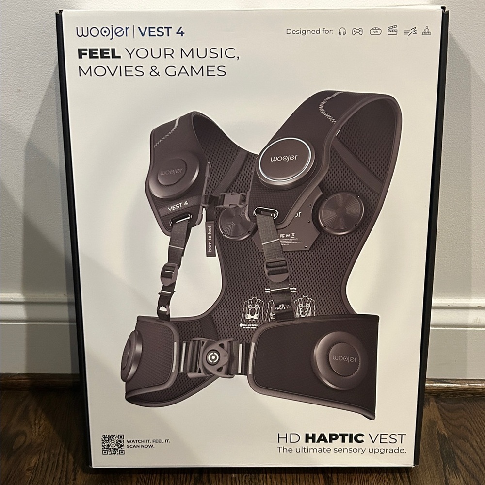 AMAZING! Woojer HD Haptic Vest 4! Like New! Only Tried Once!